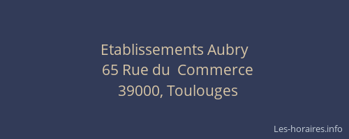 Etablissements Aubry