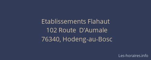 Etablissements Flahaut