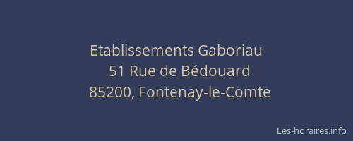 Etablissements Gaboriau