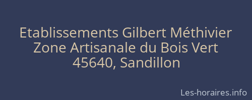 Etablissements Gilbert Méthivier