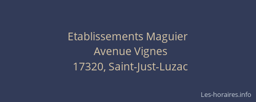 Etablissements Maguier