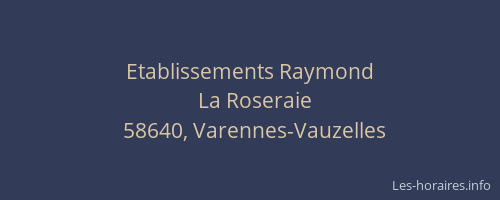 Etablissements Raymond