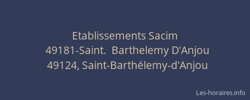 Etablissements Sacim