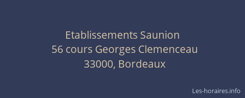 Etablissements Saunion