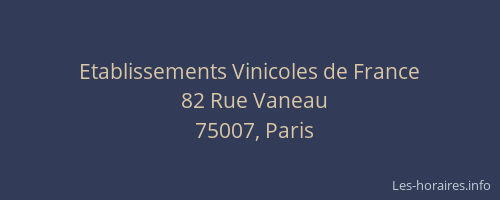 Etablissements Vinicoles de France
