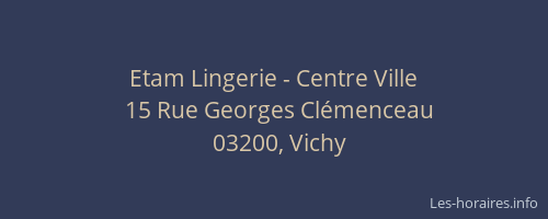 Etam Lingerie - Centre Ville