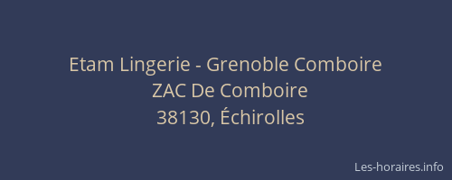 Etam Lingerie - Grenoble Comboire