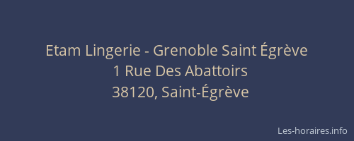 Etam Lingerie - Grenoble Saint Égrève