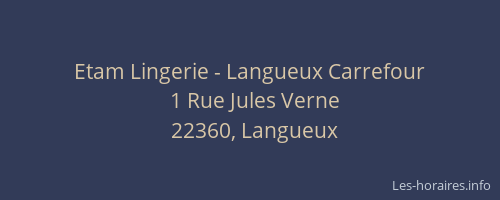 Etam Lingerie - Langueux Carrefour