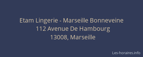 Etam Lingerie - Marseille Bonneveine