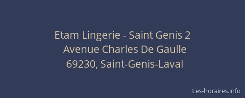 Etam Lingerie - Saint Genis 2