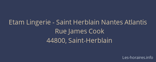 Etam Lingerie - Saint Herblain Nantes Atlantis