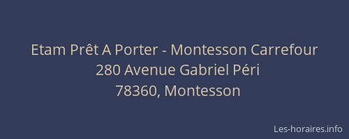 Etam Prêt A Porter - Montesson Carrefour