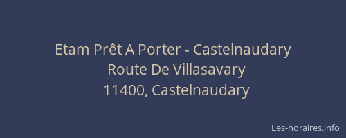 Etam Prêt A Porter - Castelnaudary