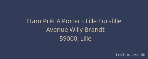 Etam Prêt A Porter - Lille Euralille
