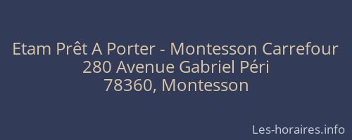 Etam Prêt A Porter - Montesson Carrefour
