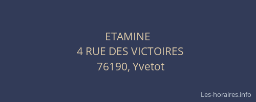 ETAMINE