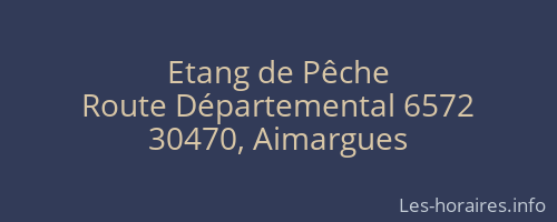 Etang de Pêche