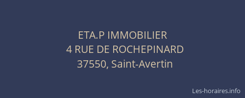 ETA.P IMMOBILIER