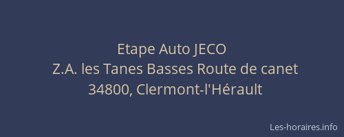 Etape Auto JECO