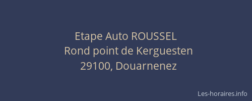 Etape Auto ROUSSEL