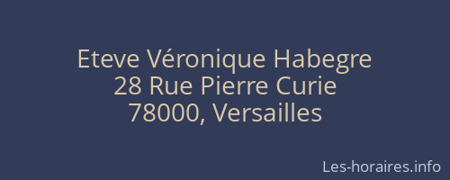 Eteve Véronique Habegre
