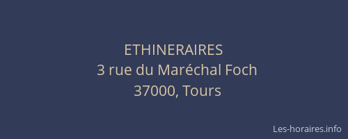 ETHINERAIRES