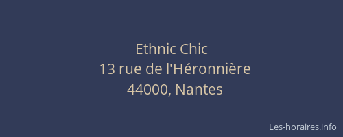 Ethnic Chic