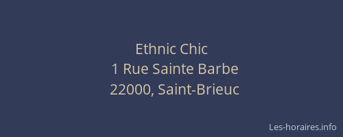Ethnic Chic