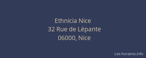 Ethnicia Nice