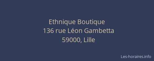 Ethnique Boutique