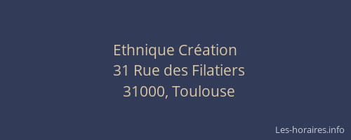 Ethnique Création