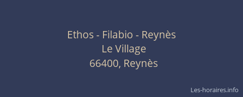 Ethos - Filabio - Reynès