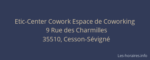 Etic-Center Cowork Espace de Coworking
