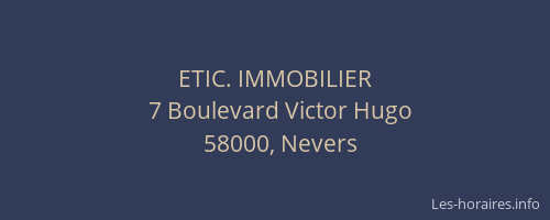 ETIC. IMMOBILIER