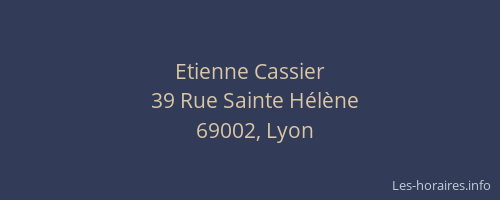 Etienne Cassier