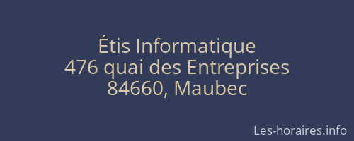 Étis Informatique