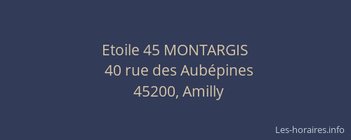 Etoile 45 MONTARGIS