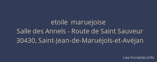 etoile  maruejoise