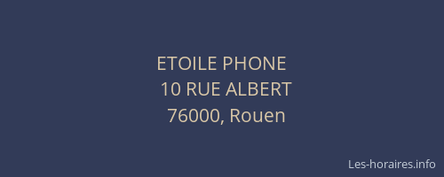 ETOILE PHONE
