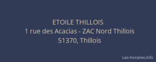 ETOILE THILLOIS