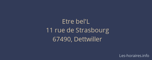 Etre bel'L