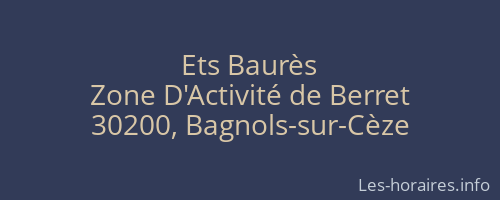 Ets Baurès