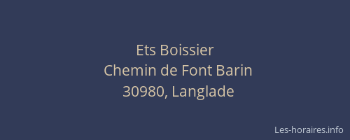 Ets Boissier