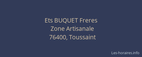 Ets BUQUET Freres