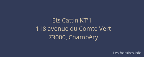 Ets Cattin KT'1