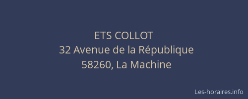 ETS COLLOT