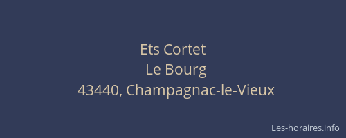 Ets Cortet