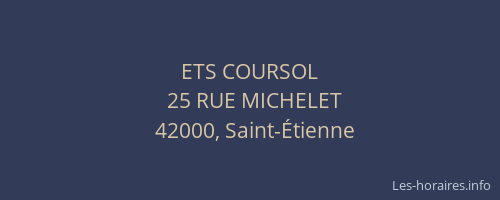 ETS COURSOL