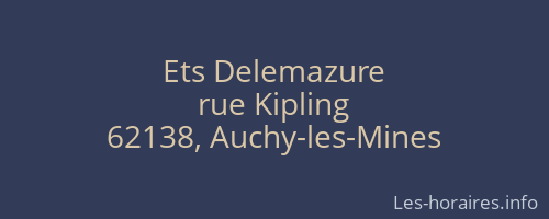 Ets Delemazure